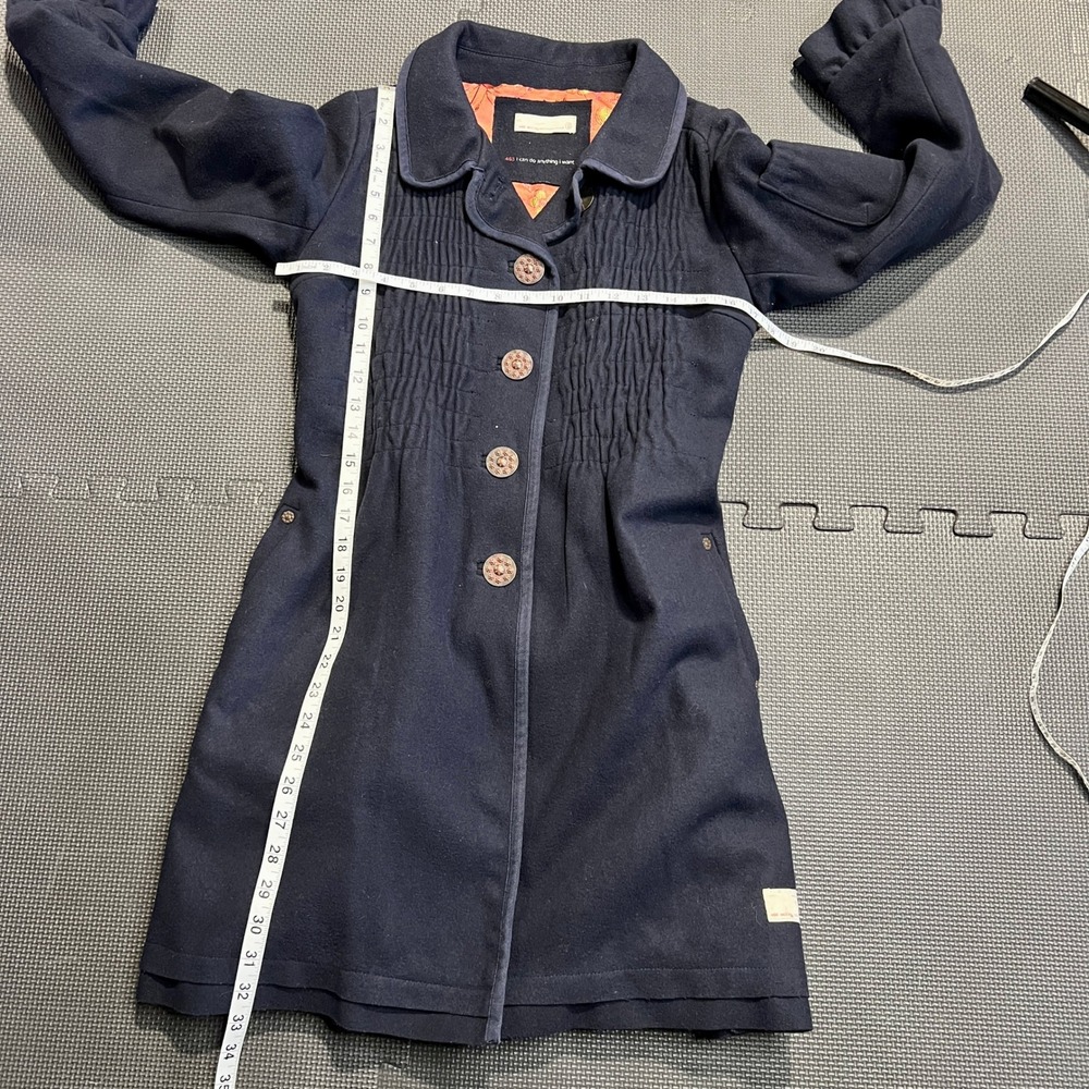 Odd Molly Wool Cashmere Coat Dark Academia Boho‎ Indie Jacket Size O Artsy - Picture 12 of 14